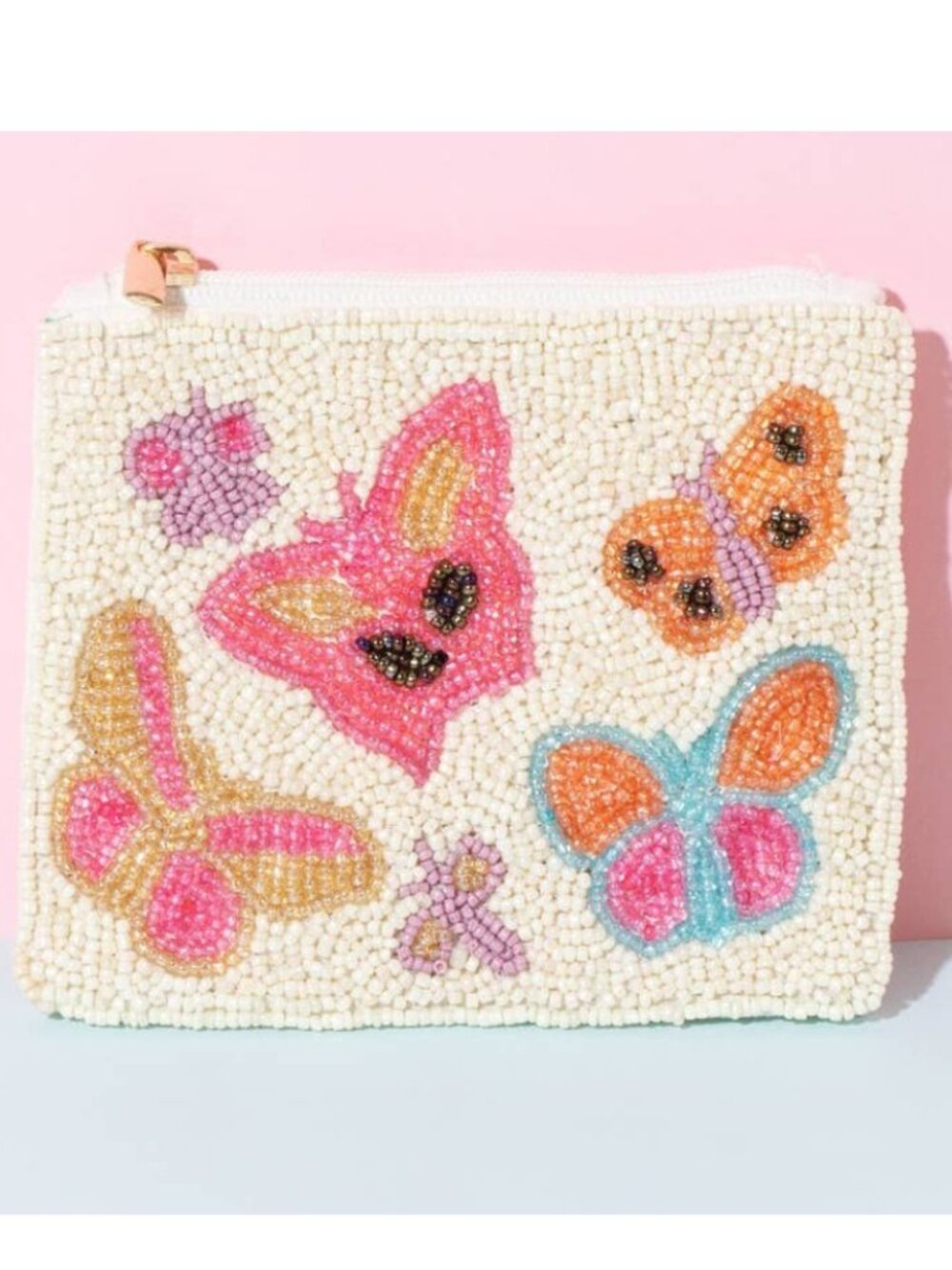 Assorted Butterfly Beaded Coin Purse - Picture 2 of 5